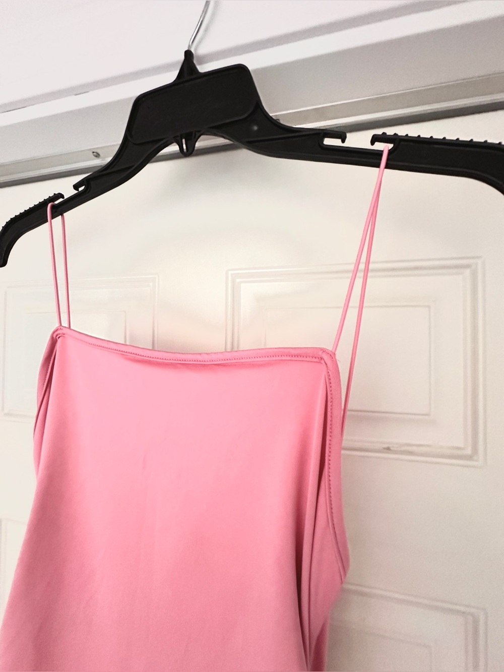 Pink Y2K 2000’s Draped Spaghetti Strap Maxi Dress (Small) - Picture 3 of 4